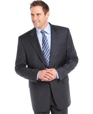 Lauren Ralph Lauren Navy Plaid Big And Tall Jacket