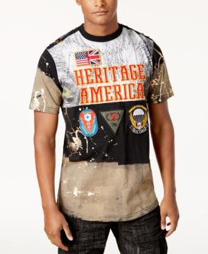 Heritage America Men's Patch & Paint T-shirt