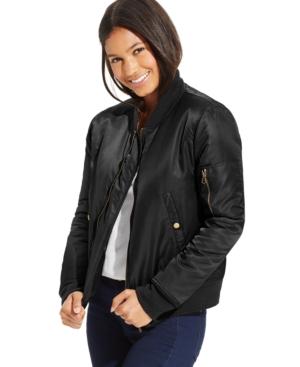 Joe & Elle Juniors' Zipper-front Bomber Jacket