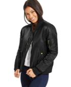 Joe & Elle Juniors' Zipper-front Bomber Jacket