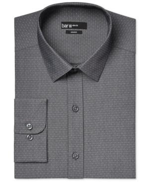 Bar Iii Slim-fit Black Dot Print Dress Shirt, Only At Macy's
