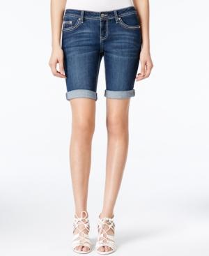 Project Indigo Juniors' Embellished Denim Bermuda Shorts