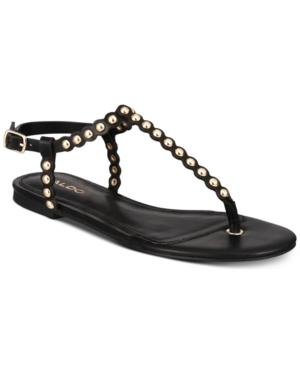 Aldo Balata Studded Thong Flat Sandals Women's Shoes