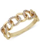Diamond Link Band (1/8 Ct. T.w.) In 14k Gold Or White Gold