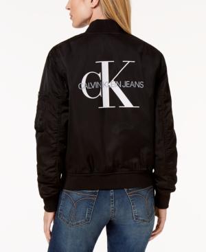 Calvin Klein Jeans Logo-print Bomber Jacket