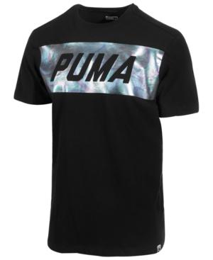 Puma Men's Holographic-logo Cotton T-shirt
