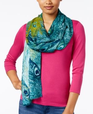 Inc International Concepts Peacock Pashmina Wrap, Created For Macy's