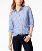 Tommy Hilfiger Cotton Printed Shirt, Only At Macy's
