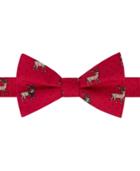 Tommy Hilfiger Men's Holiday Reindeer To-tie Silk Bow Tie