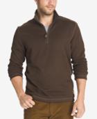 G.h. Bass & Co. Men's Big And Tall Zip-neck Fleece Sweater