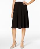 Ny Collection Petite Panelled A-line Skirt
