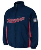 Majestic Men's Minnesota Twins Double Climate On-field Full-zip Jacket