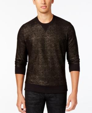 Inc International Concepts Men's Gold Foil Coated Sweatshirt, Only At Macy's
