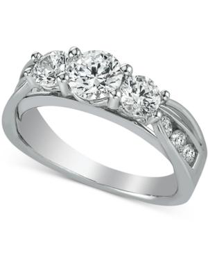 Diamond Multi-stone Ring (2 Ct. T.w.) In 14k White Gold