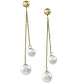 Effy Cultured Freshwater Pearl (6mm And 7mm) Drop Earrings In 14k Gold
