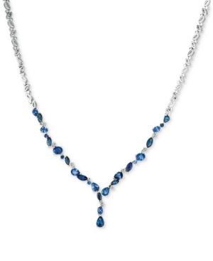 Le Vian Precious Collection Sapphire (5-1/3 Ct. T.w.) And Diamond (1/3 Ct. T.w.) Lariat Necklace In 14k White Gold, Only At Macy's