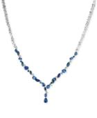 Le Vian Precious Collection Sapphire (5-1/3 Ct. T.w.) And Diamond (1/3 Ct. T.w.) Lariat Necklace In 14k White Gold, Only At Macy's