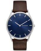 Shagen Men's Holst Brown Leather Strap Watch 40mm Skw6237