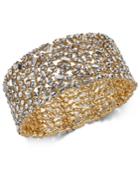 I.n.c. Gold-tone Scattered Crystal Stretch Bracelet, Created For Macy's