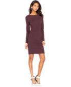 Bar Iii Long-sleeve Ponte-knit Dress, Only At Macy's
