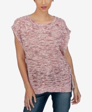 Lucky Brand Short-sleeve Lace-up Sweater