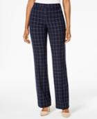 Charter Club Windowpane Print Trousers, Created For Macy's