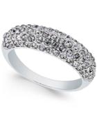 Charter Club Silver-tone Pave Cluster Statement Ring, Only At Macy's