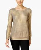Inc International Concepts Metallic Sweatshirt, Only At Macy's