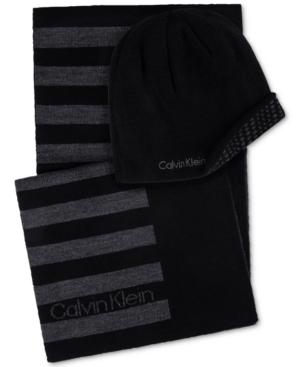Calvin Klein Men's Hat & Scarf Set