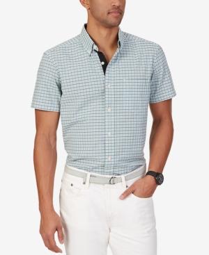 Nautica Men's Check Seersucker Short-sleeve Shirt