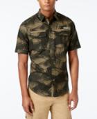 Sean John Men's Lightweight Palm-print Short-sleeve Shirt