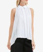 Vince Camuto Cotton High-low Blouse