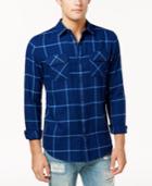 American Rag Men's Kevin Windowpane Flannel Shirt, Created For Macy's
