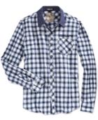 Guess Men's Long-sleeve Check-print Shirt