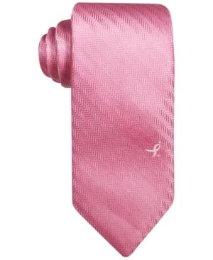 Susan G Komen Men's Solid Herringbone Tie
