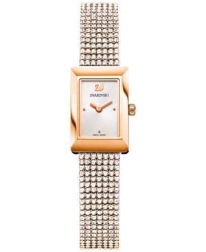 Swarovski Women's Swiss Memories Crystal Mesh Fabric Strap Watch 16x25mm 5209184