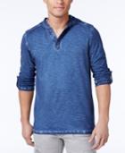 Inc International Concepts Men's Henley-style Cotton Hoodie, Only At Macy's
