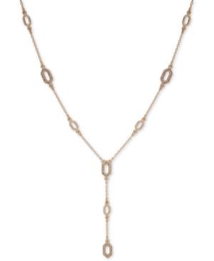 Ivanka Trump Gold-tone Crystal Link Lariat Necklace, 16 + 3 Extender