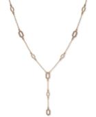 Ivanka Trump Gold-tone Crystal Link Lariat Necklace, 16 + 3 Extender