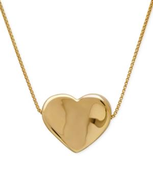 Heart Slider Pendant Necklace In 14k Gold