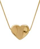 Heart Slider Pendant Necklace In 14k Gold