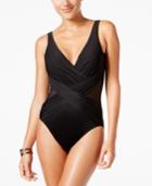 Miraclesuit Solid Crossover Tummy Control One-piece Swimsuit Women's Swimsuit