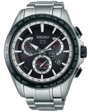Seiko Men's Solar Astron Stainless Steel Bracelet Watch 45mm