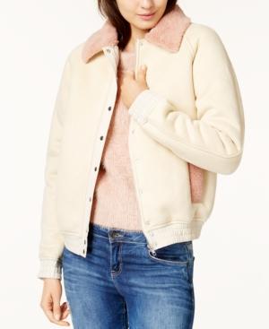 Minkpink Fleece-lined Bomber Jacket