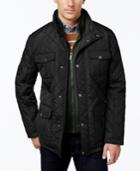 London Fog Men's Quilted Jacket With Zip Inset