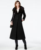 Forecaster Wool-cashmere-blend Velvet-trim Maxi Coat