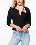 Maison Jules Scalloped Bolero Cardigan, Created For Macy's