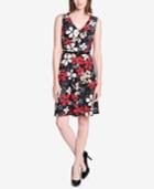 Tommy Hilfiger Belted Floral-print Dress