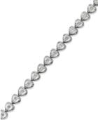Diamond Heart Bracelet (1/2 Ct. T.w.) In Sterling Silver