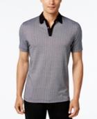 Alfani Men's Geometric Jacquard Polo, Only At Macy's
